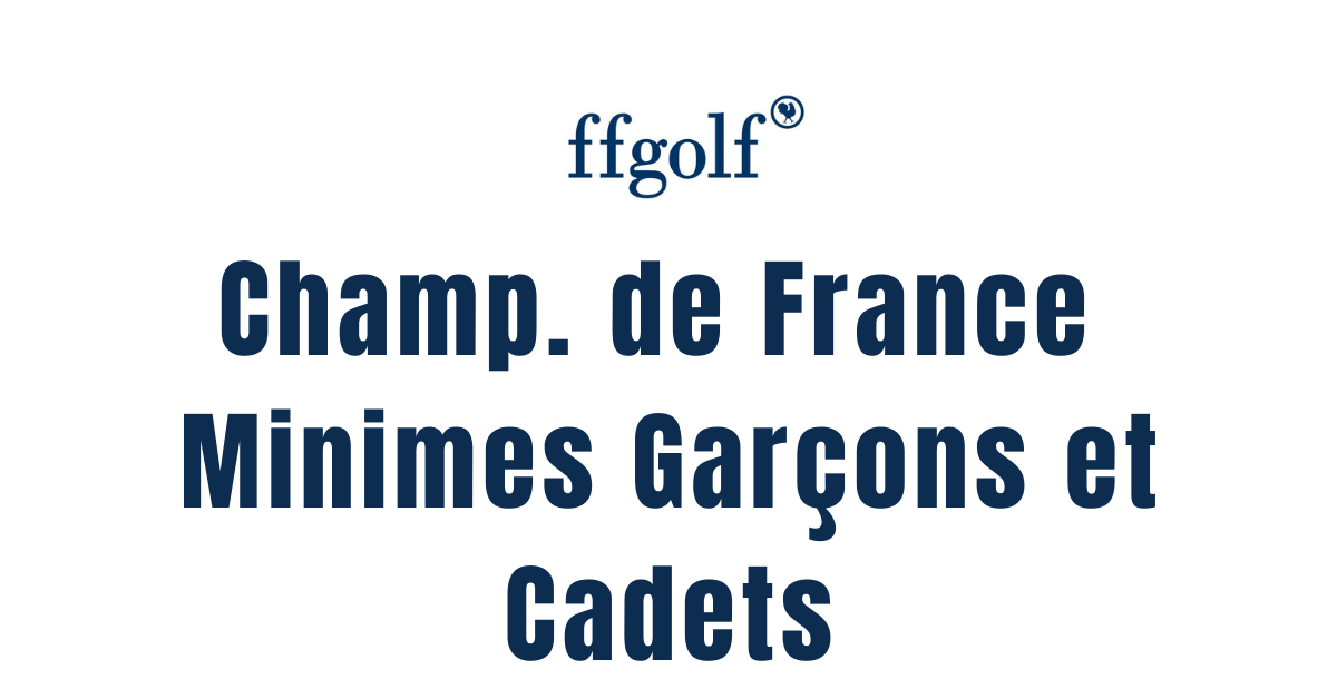 Résultats du 3ème tour des Championnats de France Cadets